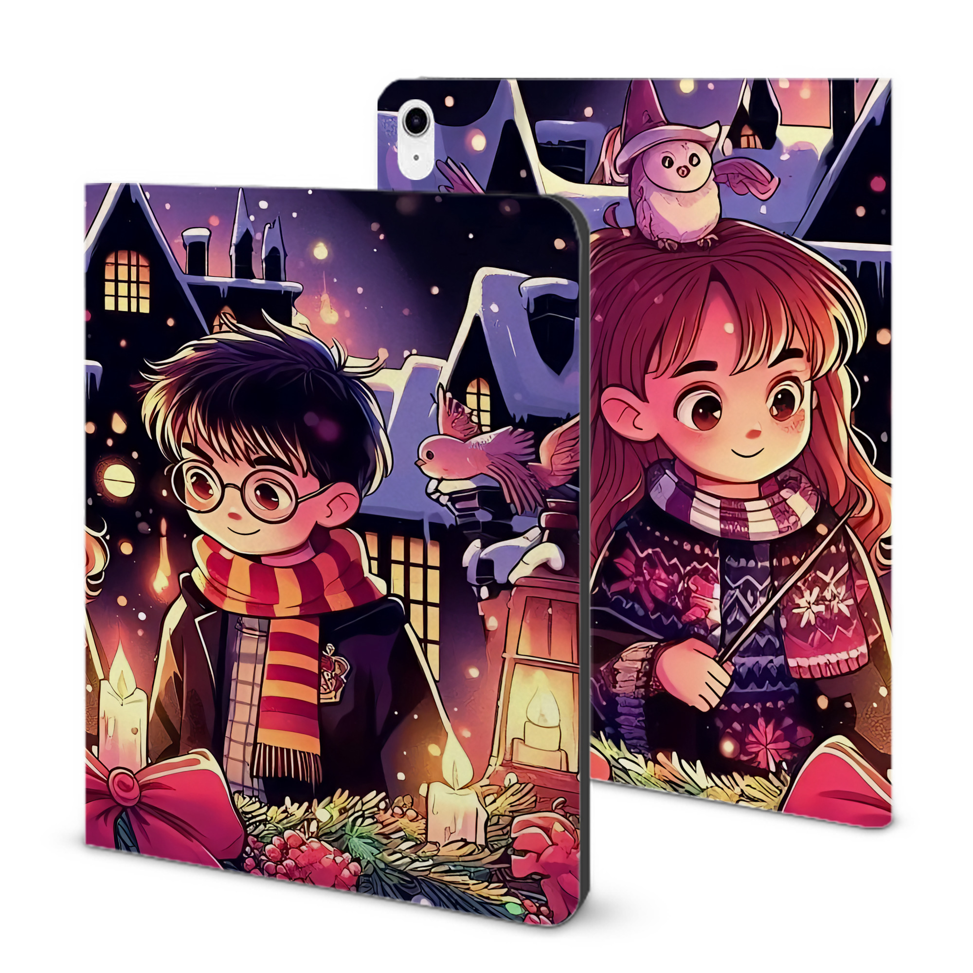 （画像用） Harry Potter ハリー・ポッターシリーズ IPad ケース ブック型 PUレザー TPU 耐衝撃 軽量 薄型 ペン収納なし 全面保護 IPad 各モデル対応